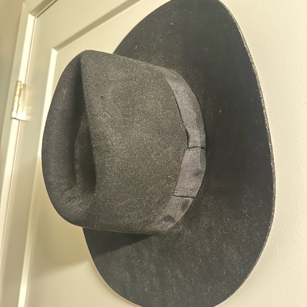Black Wide Brim Hat